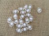 240 White Acrylic Beads 19x14mm Jewellery Finding