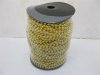 1Roll X 50Yds Golden Plated Ball Beaded Chain for Craft 4mm