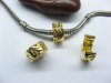 10 Gold Plated European Stopper Beads Clips pa-c27