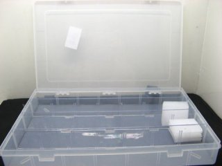 1X Bead storage Boxes 4 compartment Organizer Tray