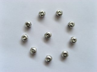 500 Alloy Carved Heart Round Metal Beads 5mm Spacer