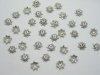 1000 Silver Plated Star Bali Bead End Caps 9mm 1000 Silver Plated Star Bali Bead End Caps 9mm
