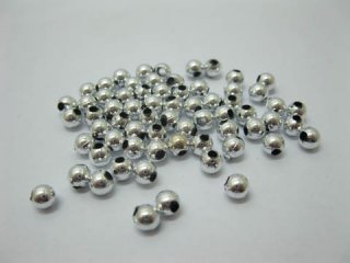 7000 Silver Plated Coated Round Spacer Beads 5mm