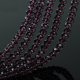 10Strand x 72Pcs Purple Rondelle Faceted Crystal Beads 8mm