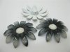 20Pcs Black Blossom Sunflower Hairclip Jewelry Finding Beads 6cm 20Pcs Black Blossom Sunflower Hairclip Jewelry Finding Beads 6cm