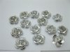 475Pcs Sliver Flower Beads Findings 15mm