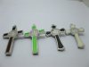 10Pcs Enamel Cross Jewellery Charm Pendants 7.5cm Mixed