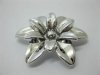 20Pcs Silver Plated Flower Hairclip Jewelry Finding Beads 20Pcs Silver Plated Flower Hairclip Jewelry Finding Beads