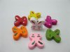 300Pcs Wooden Rabbit Head Beads Mixed Color