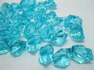 230X Blue Acrylic Ice Pieces Stones Wedding Party