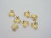 1000 Golden Plated Filigree Flower Beads Caps 1000 Golden Plated Filigree Flower Beads Caps