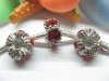 20 Thread European Beads with Red Rhinestone