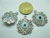 50 Metal Round Pendants w/Butterfly Edge Jewelery Finding 50 Metal Round Pendants w/Butterfly Edge Jewelery Finding