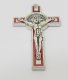 10X Red Charm Cross Pendant Jewellery Finding 7.3x4.2x1.2cm