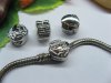 10 White K European Stopper Beads Clips pa-c7 10 White K European Stopper Beads Clips pa-c7
