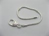 1X Sliver Heart Clasp European Bracelet 21cm ac-str222