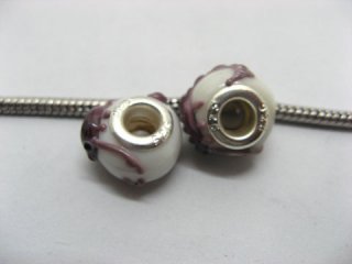 50 Lovely Scorpion Glass European Beads be-g424