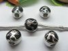 20 Black Carved Tennist Thread European Beads 20 Black Carved Tennist Thread European Beads