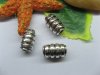 20pcs Tibetan Silver Spirally Barrel Beads European Design