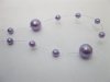 1Roll X 60Meter Purple Beaded Garland for Wedding Craft Dia.10mm 1Roll X 60Meter Purple Beaded Garland for Wedding Craft Dia.10mm