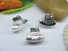 10 Silver Dress Thread European Beads pa-m190