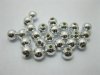 4500 Silver Plated Coated 6mm Round Spacer Beads 4500 Silver Plated Coated 6mm Round Spacer Beads