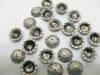250 Pewter Silver Flower Metal Bead Caps 250 Pewter Silver Flower Metal Bead Caps