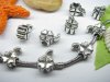 20pcs Tibetan Silver Four-leaf Clover Beads Fit European Beads