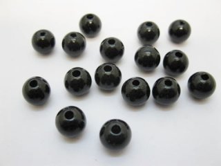 850 Black Round Simulate Pearl Loose Beads 10mm
