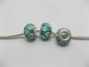 100 Green Lampwork Glass European Beads pa-g30 100 Green Lampwork Glass European Beads pa-g30