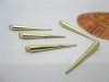 200 Golden Spike Charms Pendant Finding For Jewelry Making 35mm 200 Golden Spike Charms Pendant Finding For Jewelry Making 35mm