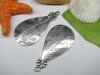 20pcs Metal Palm-leaf Fan Charms yw-ac-mc30