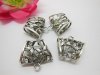 40Pcs New Charms Butterfly Hollow Alloy Beads Pendants