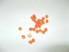1360 Orange Acryl Bicone Beads 10mm Jewelry Finding