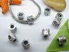 20Pcs Alloy Barrel Tube European Beads 10x8mm No Thread 20Pcs Alloy Barrel Tube European Beads 10x8mm No Thread