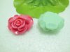 100 Flower Hairclip Headband Jewelry Finding Beads Mixed 35mm Di