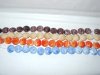 100 16mm Millefiori Cream Lampwork Glass Beads