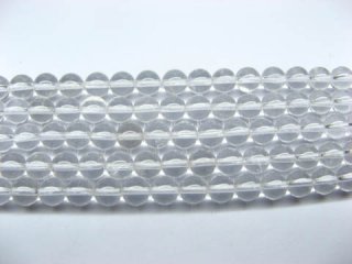 5 Strands Rock Crystal Round Gemstone Beads 12mm