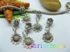 20pcs Tibetan Silver Barrel Bail Beads European Beads with Dangl