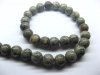 5 Strands Black Line Agate Round Gemstone Beads 12mm