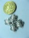 100 Tibetan Silver Plum Blossom Bali Style Spacer Beads
