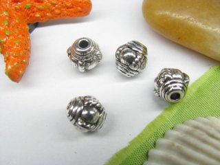 50pcs Metal Round Beads yw-ac-mb46