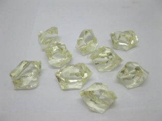 230X Light Yellow Acrylic Ice Pieces Stones Wedding Party