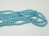 18000 Blue 4mm Round Simulate Pearl Beads