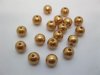 500 Light Coffee Round Simulate Pearl Loose Beads 10mm