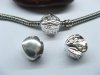 10 Silver Plated European Stopper Beads Clips pa-c19 10 Silver Plated European Stopper Beads Clips pa-c19