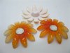 20Pc Orange Blossom Sunflower Hairclip Jewelry Finding Beads 6cm 20Pc Orange Blossom Sunflower Hairclip Jewelry Finding Beads 6cm