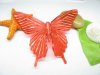47 Red Plastic Butterfly Decorations 10x8.8cm ac-pe261