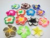 50 Fimo Beads Frangipani Jewellery Finding Assorted