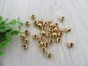 500Pcs Golden Round Spacer Beads Jewellery Finding 10mm